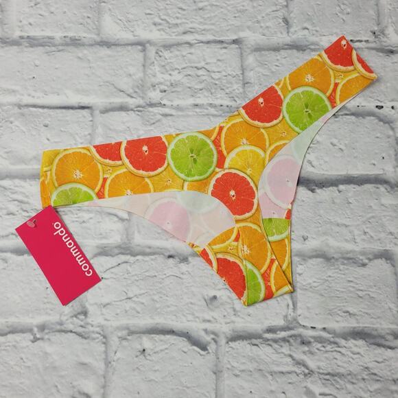 Citrus Thong by Commando Lemons Limes Oranges Grapefruit size M/L - Picture 2 of 4